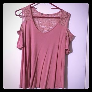 Ambiance cold shoulder top